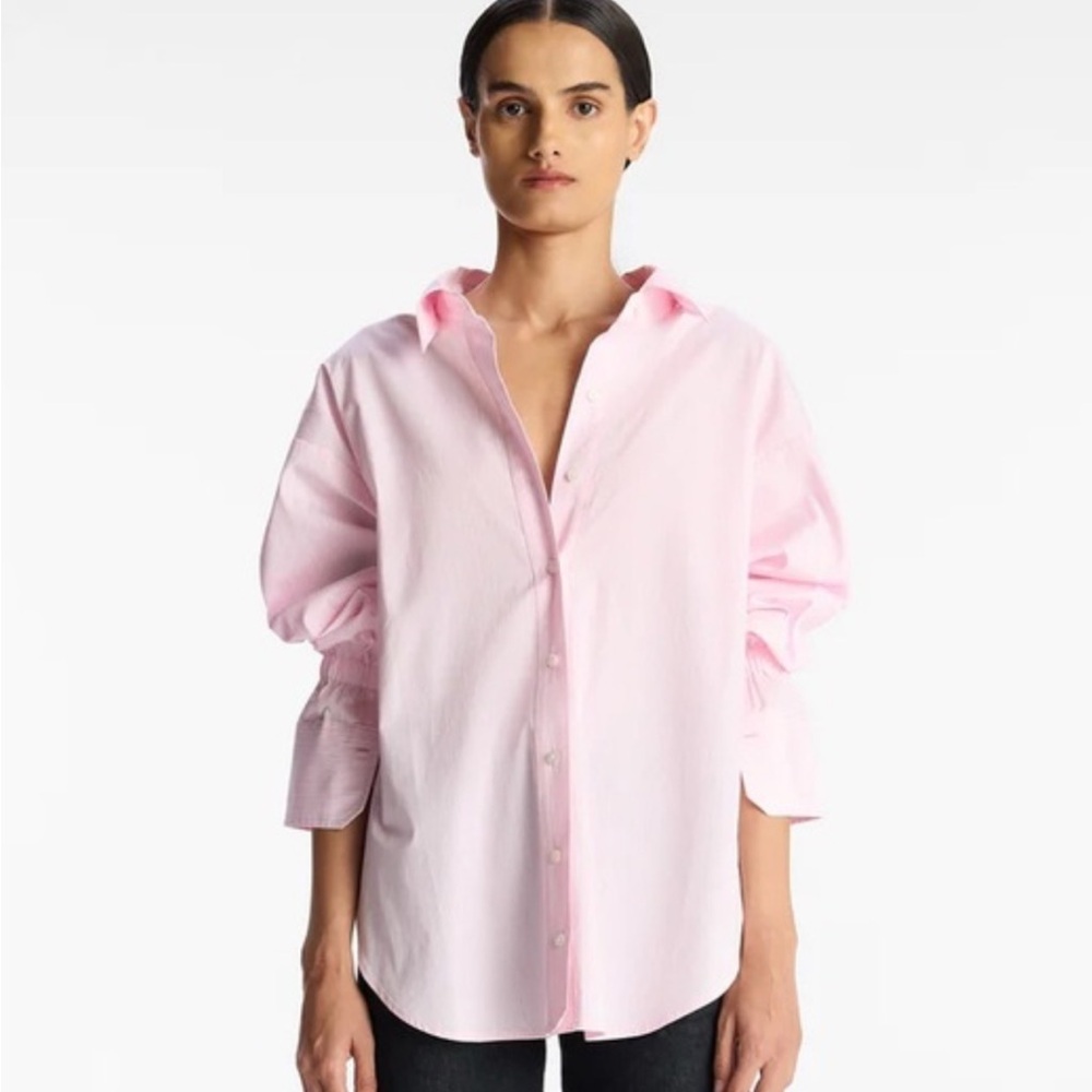 A.L.C.  Monica Pink Button-Down Shirt
